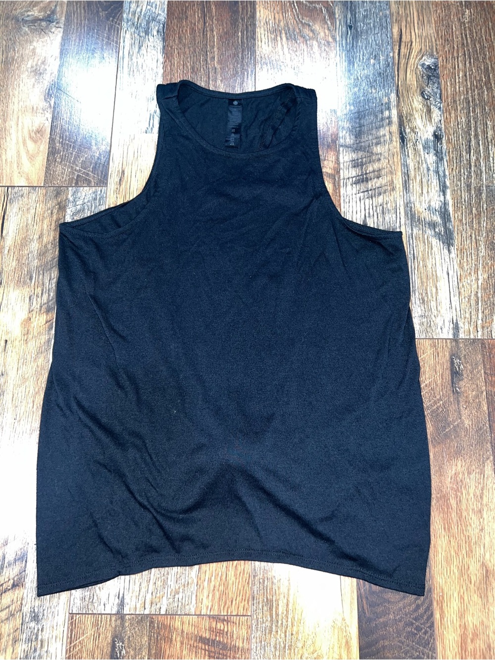 Yogalicious Black Racerback Tank Top - Solid Black